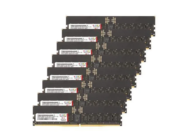 V-color V-color TR532G56S446O 256GB (8x32GB) DDR5 5600 CL46 ECC R-DIMM 1.1V Server RAM — product photo