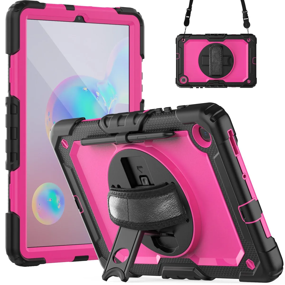 Timoom Timoom Heavy Duty Shockproof Case for Samsung Galaxy Tab S6 Lite 10.4" RosePC — product photo