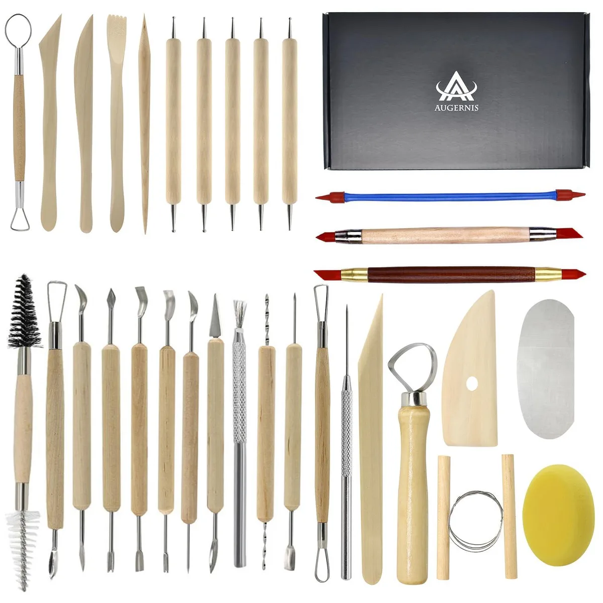  Augernis 9099 32PCS Pottery Sculpting Tools Set — product photo