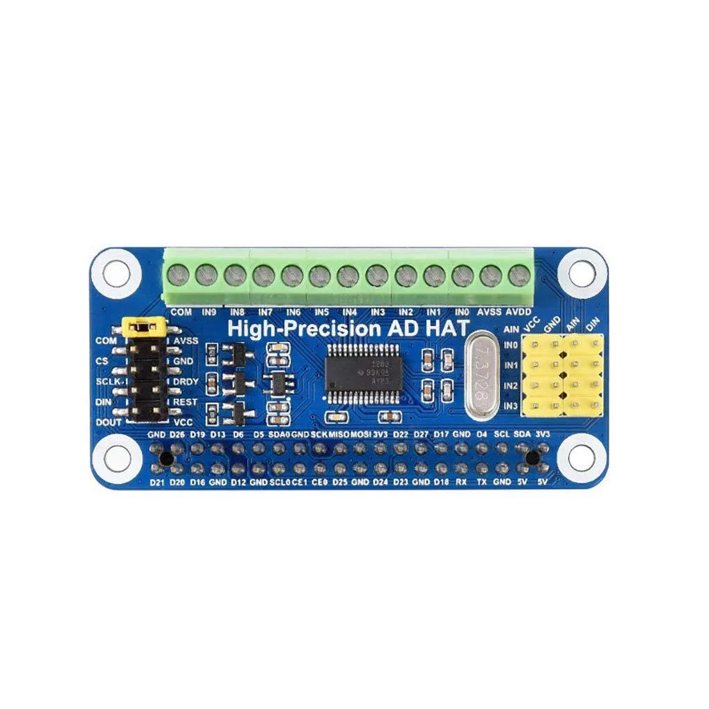 LORDWORLD LORDWORLD ADS1263 10-Ch 32-Bit ADC HAT Development Board — product photo