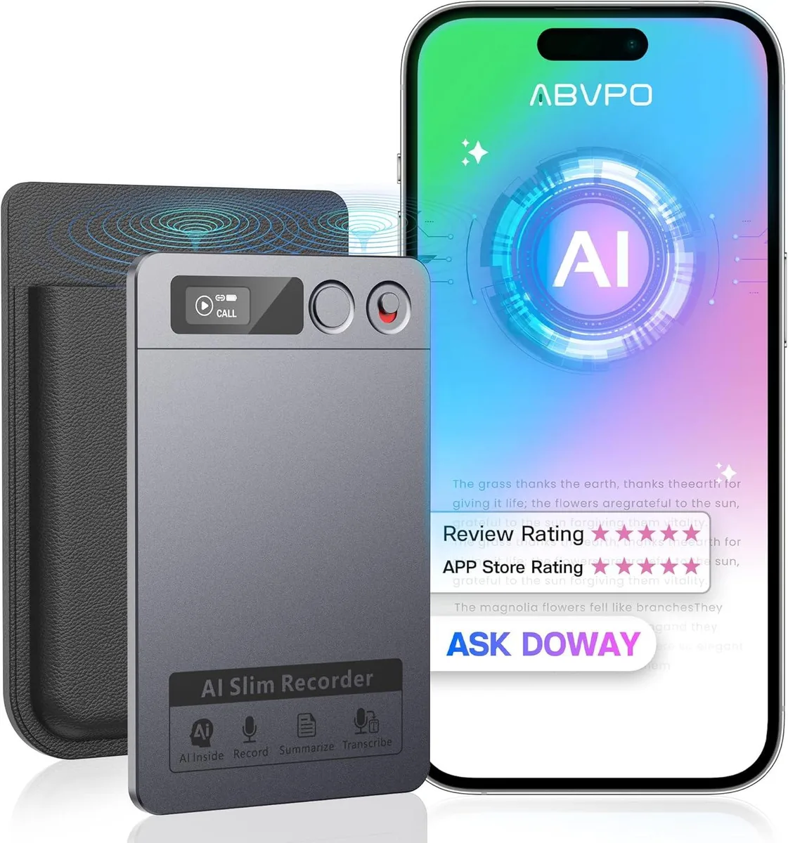 BFKK BFKK AI Voice Recorder 64GB Gray — product photo