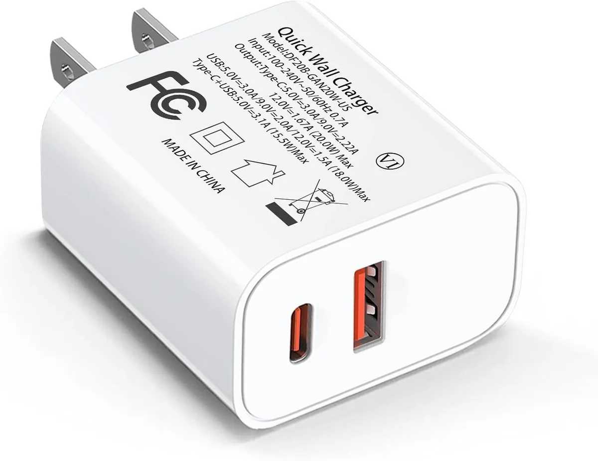 ONITOON ONITOON 20W Dual Port USB-C + USB-A Wall Charger — product photo