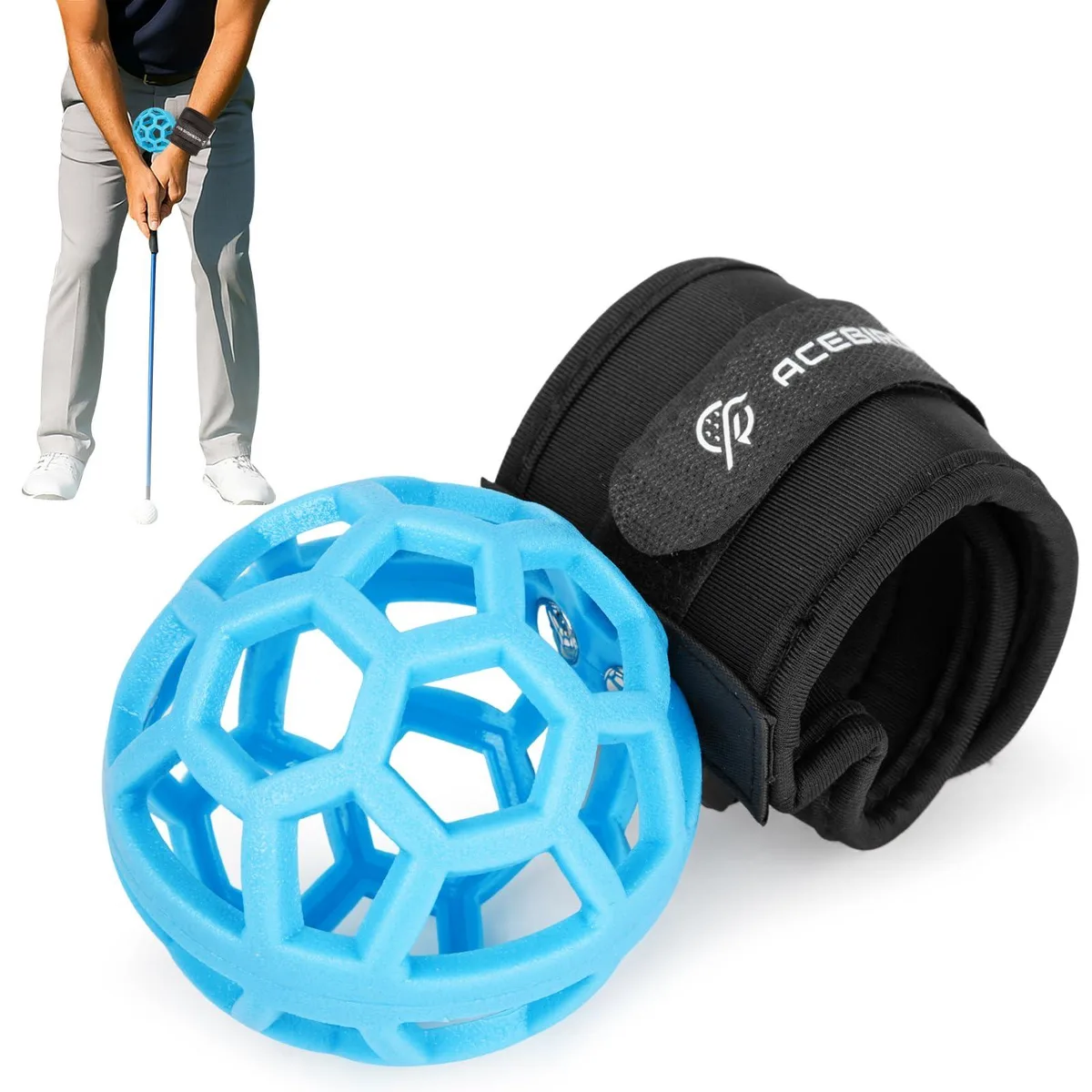  Smart Ball Golf Training Aid Blue &amp; Black — product photo