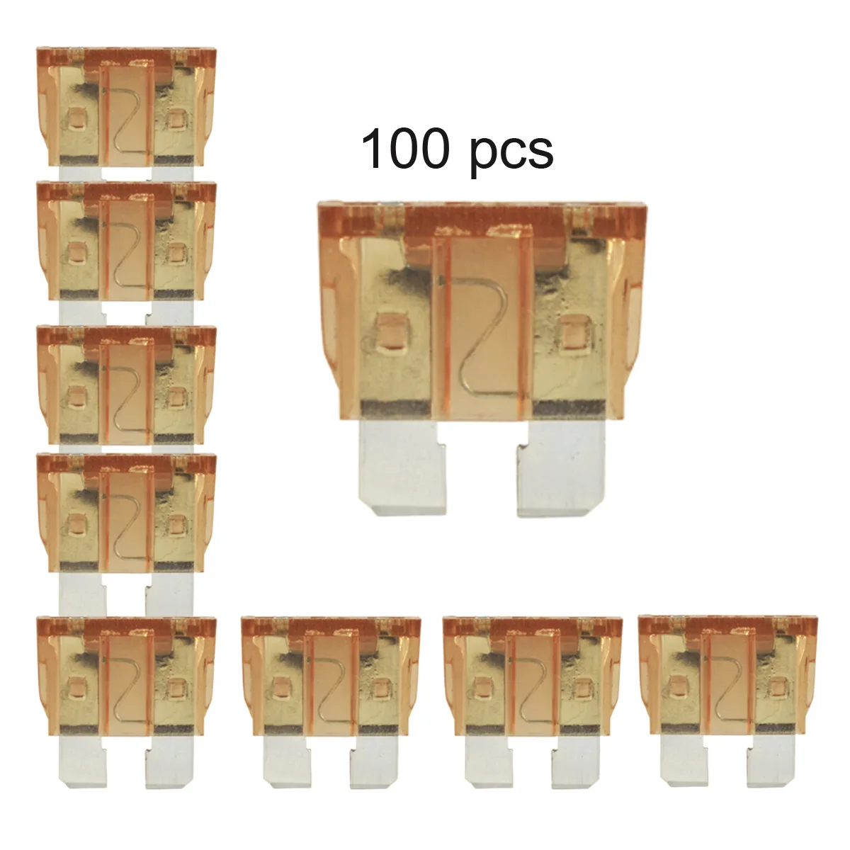 The Wires Zone The Wires Zone 4X-ATC75A-25 ATC Blade Fuse 7.5A Pack of 100 — product photo