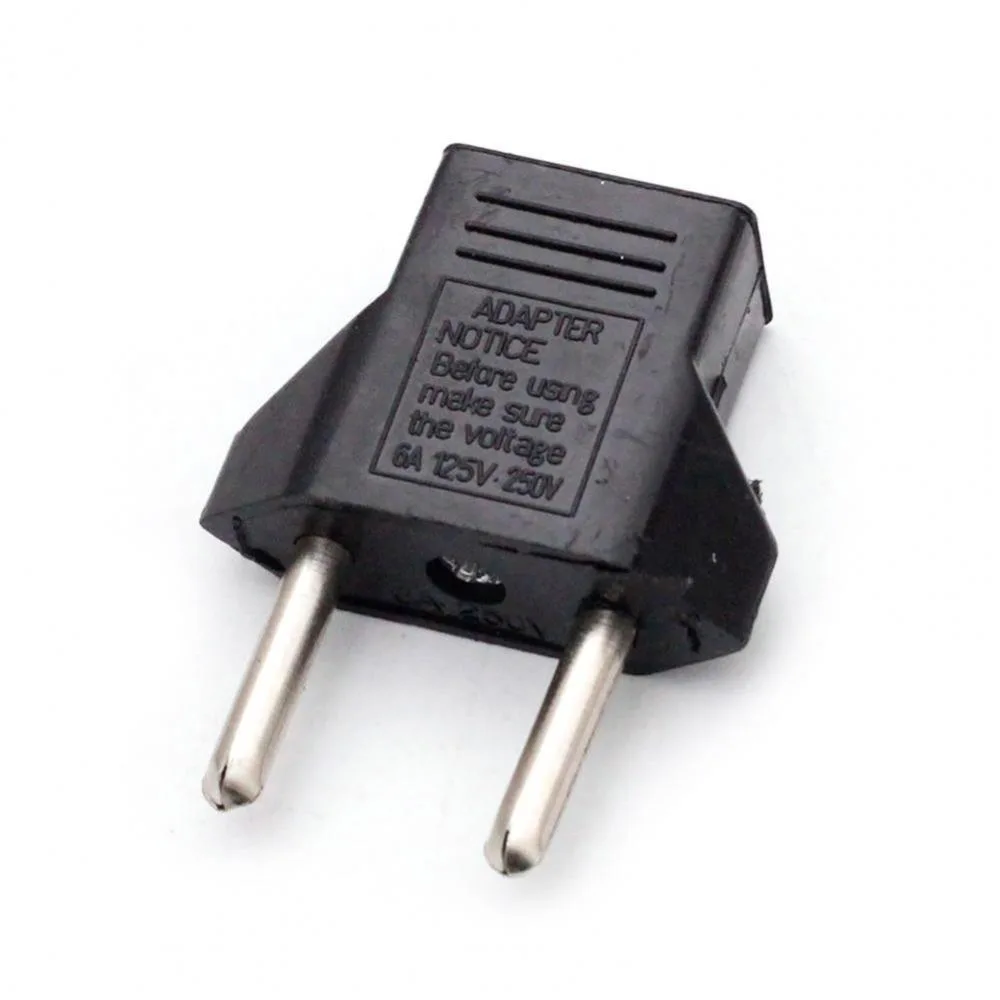 Ruth's sister Ruth's sister US to EU Adapter Compact Safe ABS Black Power Plug Converter — product photo