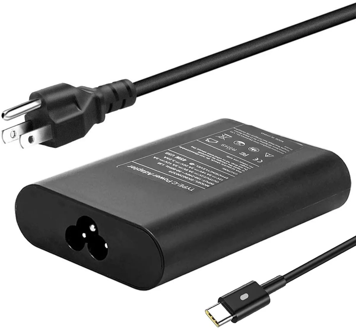 myVolts myVolts 65W USB-C Charger for Dell Chromebook 3100 XPS 13 9350 9370 Latitude 5420 7490 5400 7420 — product photo