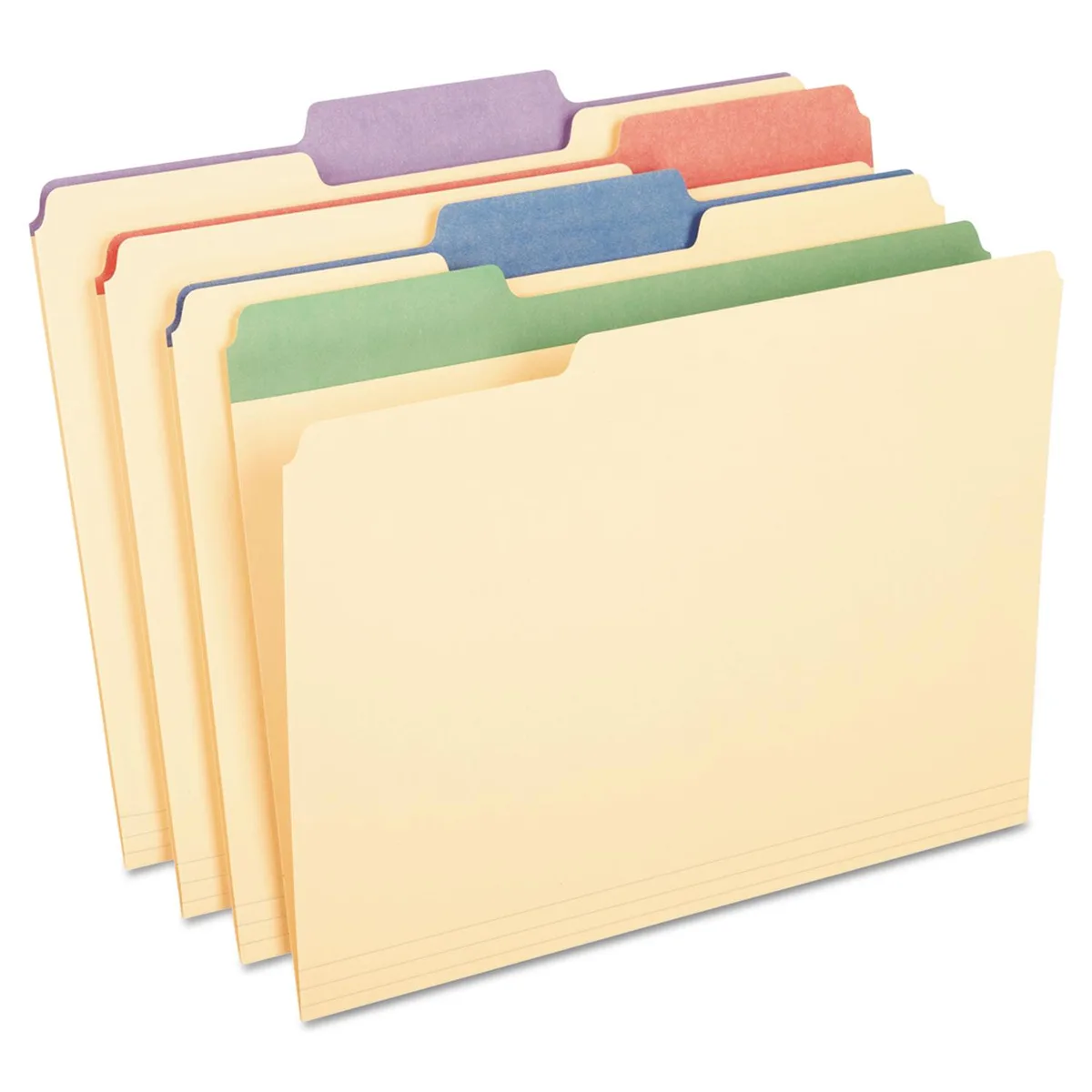 Pendaflex Pendaflex ESS84101 Color Tab File Folder 1/3 Cut Letter 50/Box — product photo