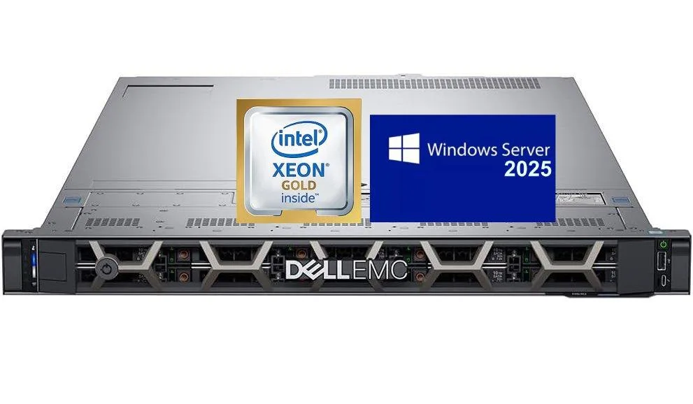 DELL DELL PowerEdge R640 Rack Server 2x Xeon Gold 6246 256GB DDR4 2x 4TB NVMe RAID 1 Windows Server 2025 — product photo
