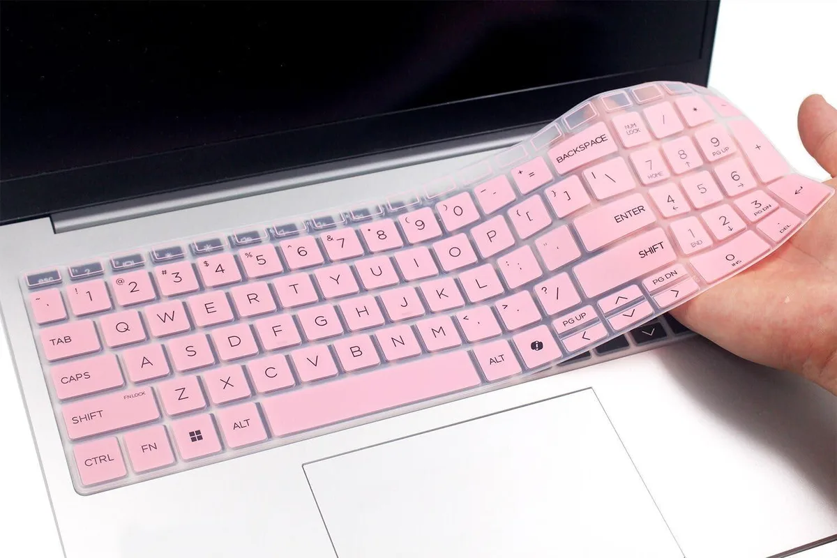 Yuomik Silicone Keyboard Skin Pink for HP 460 465 660 665 G11 16 ZBook Power G11 16 US Layout — product photo