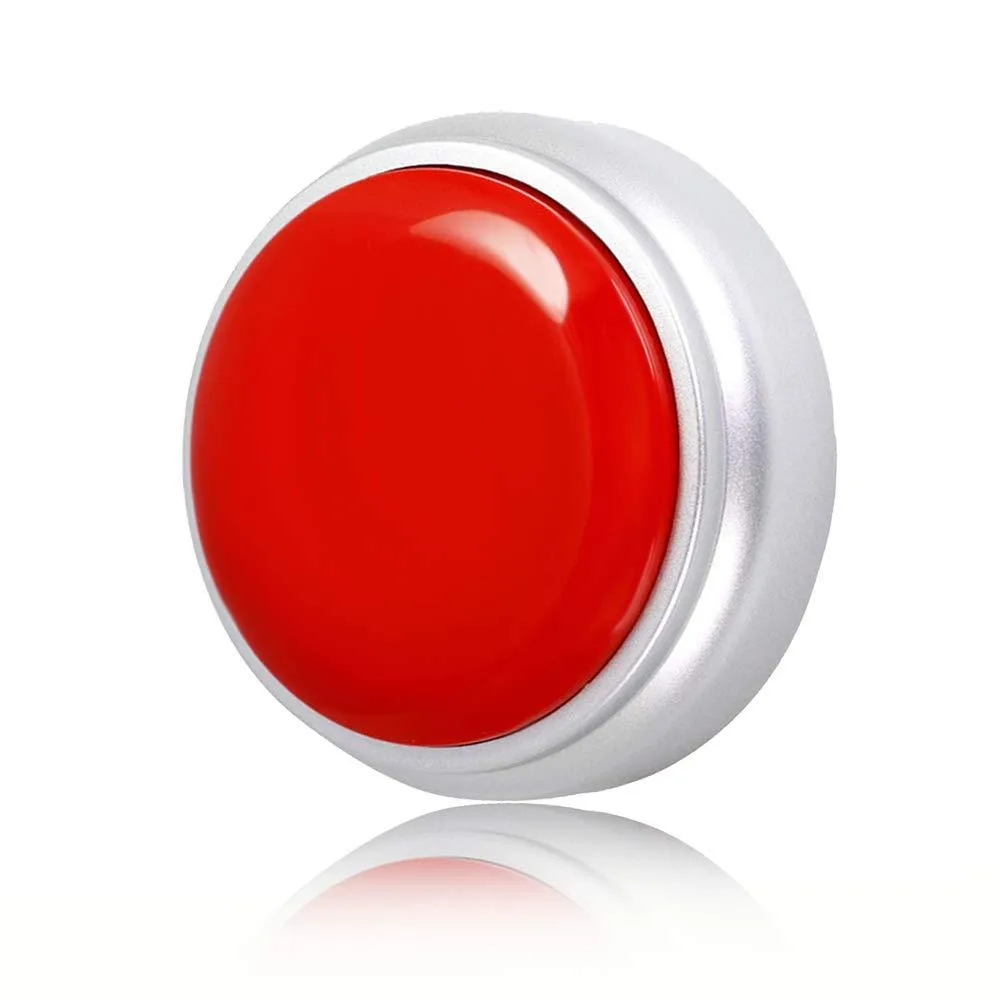 SUMWELL Sound Button 30 Seconds Recordable Voice Recorder Red Silver — product photo
