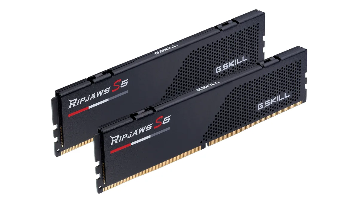 G.SKILL G.SKILL F5-6400J3644F64GX2-RS5K 128GB (2×64GB) DDR5 6400 CL36 desktop RAM — product photo
