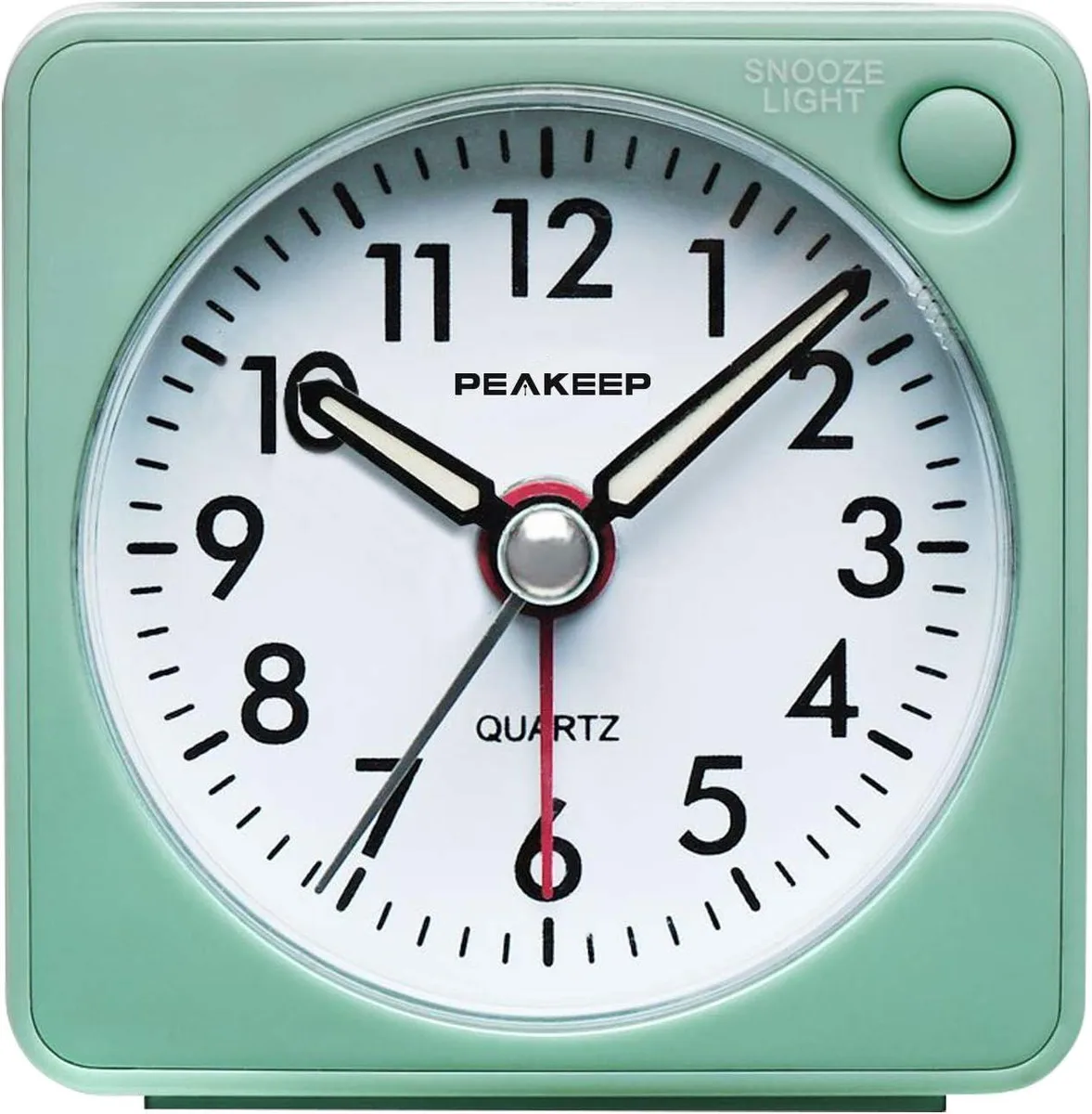 PISKEKAT PISKEKAT Ultra Small Battery Travel Alarm Clock Aquamarine — product photo