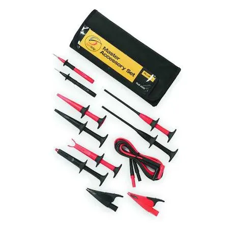 Fluke TLK-225 test lead kit with probes clips and pouch