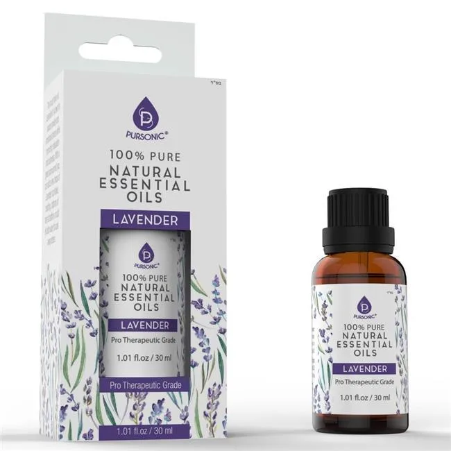 Small amber glass bottle with dropper cap, 30 ml lavender oil