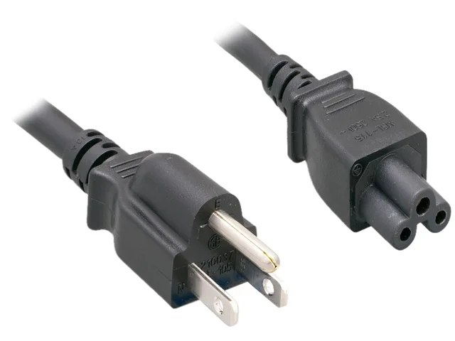 Nippon Labs Nippon Labs 30POW-10W1-15201 1 ft NEMA 5-15P to C5 18 AWG ac power cords for laptop — product photo
