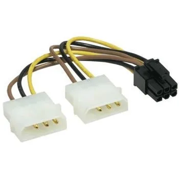 TeKit TeKit Dual 4-pin Molex LP4 to 8 Pin PCIe Power Splitter Cord — product photo