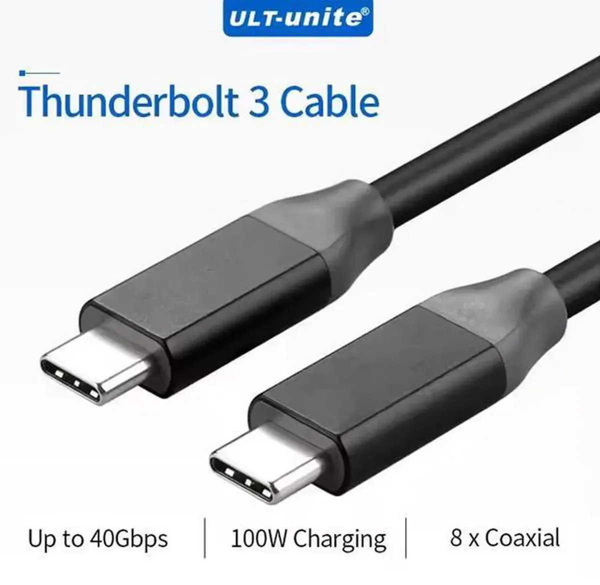 SMUGDESK SMUGDESK Thunderbolt 3 USB4 Type-C to Type-C Cable 0.6m 40Gbps 100W 4K — product photo
