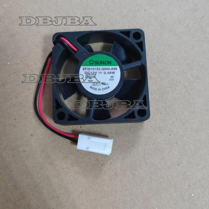 Small black laptop CPU cooling fan with wire connector