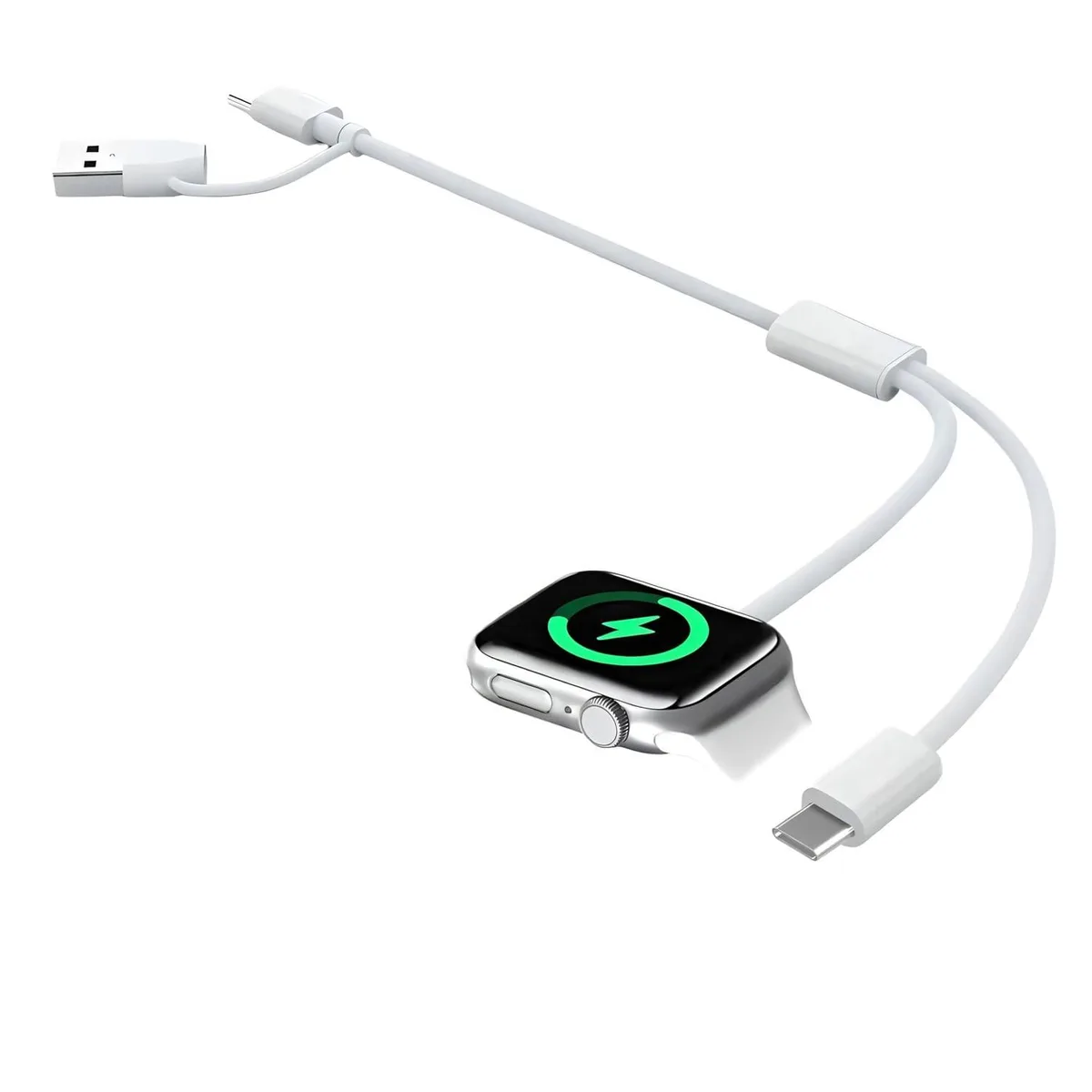 Chopmate Chopmate 3-in-1 Watch & Phone Charger USB-C/USB-A 1.3ft — product photo