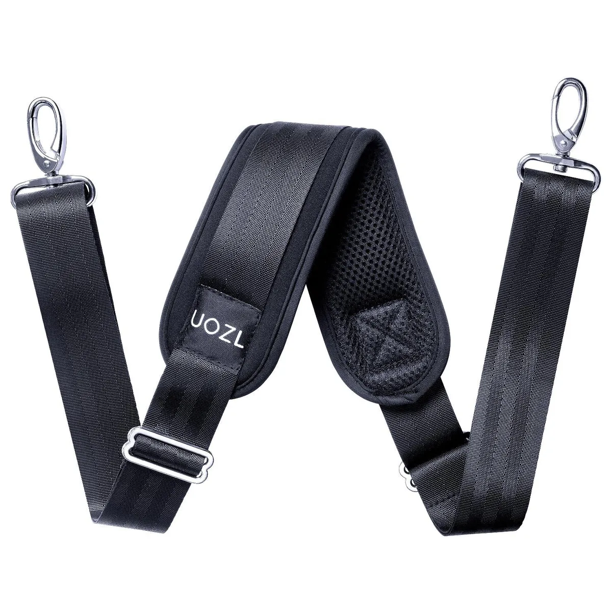 No Sew No Sew Buckle 59 Inch Adjustable Shoulder Strap Black — product photo