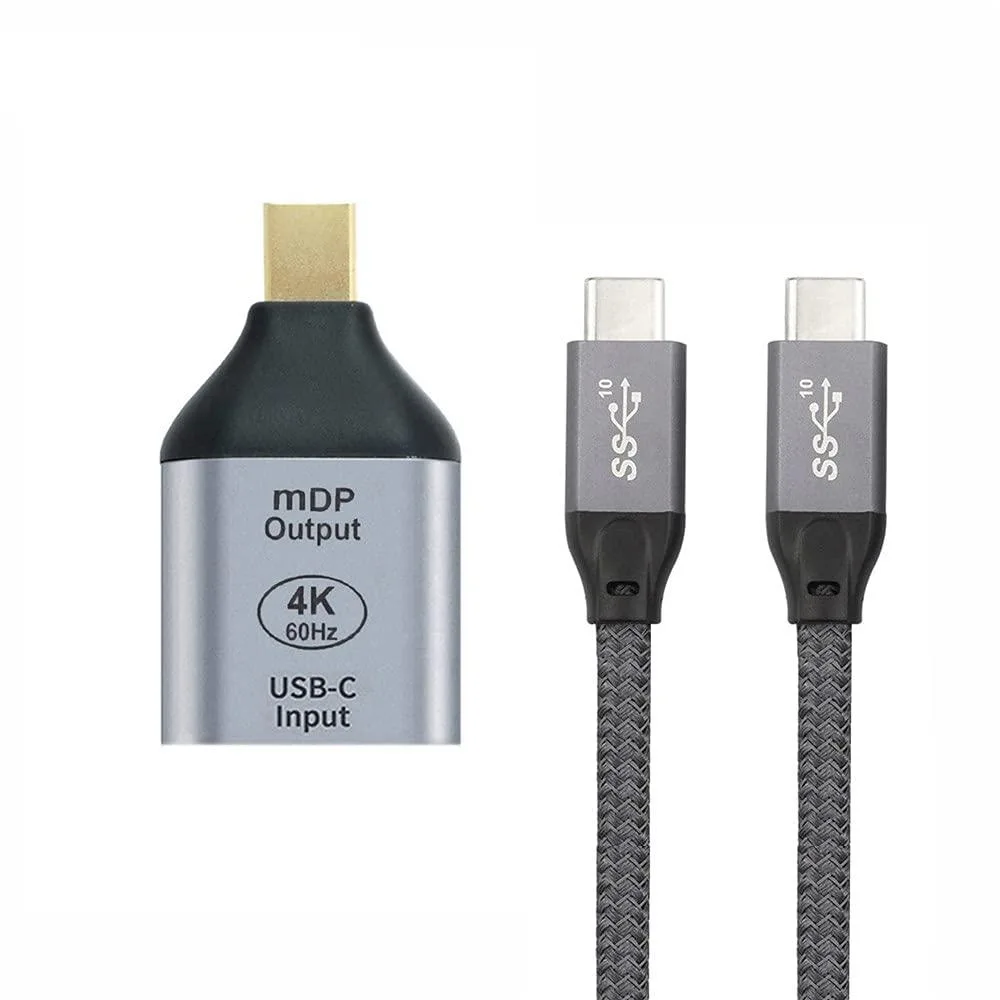 Vszerda Vszerda USB-C Female to Mini DisplayPort Adapter Kit 10Gbps 100W 4K 60Hz 1.5M — product photo