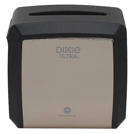 Stainless steel interfold napkin dispenser, rectangular countertop unit