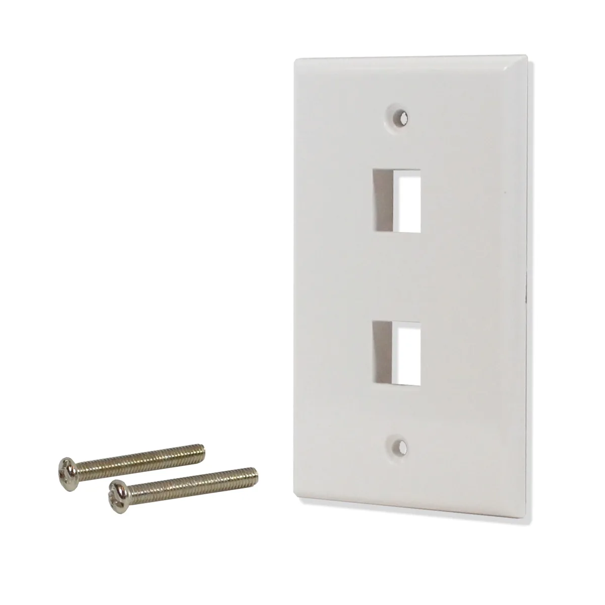 Logico Logico 25 Pack 2 Port Keystone Wall Plate White — product photo