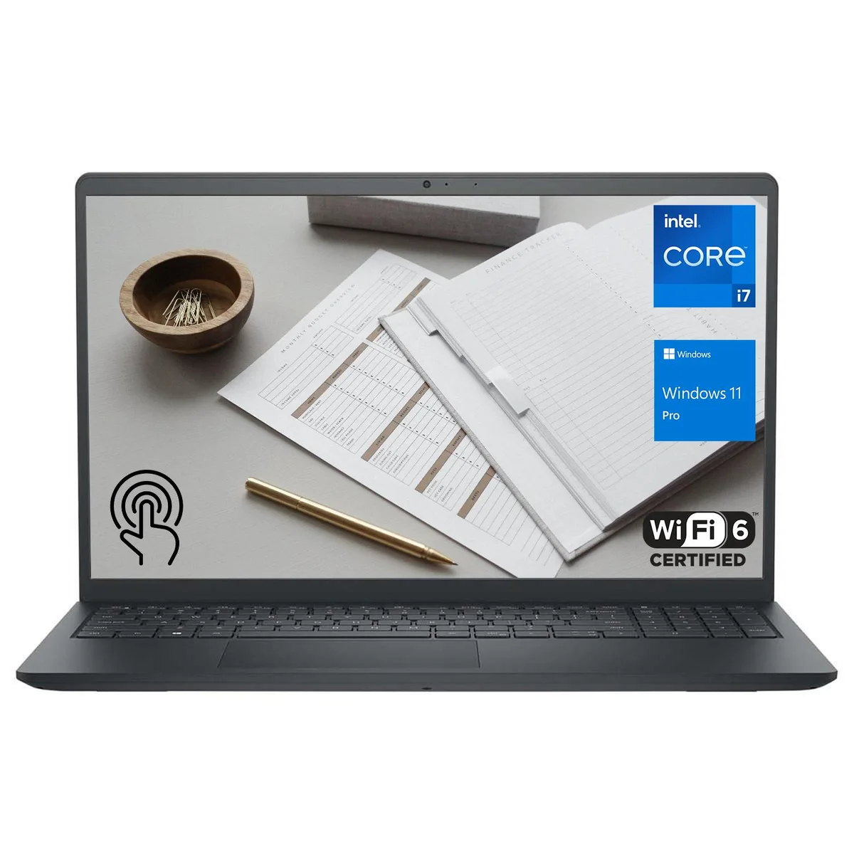 DELL DELL Inspiron 15 3530 laptop i7-1355U 64GB 1TB SSD 15.6" FHD Touchscreen Windows 11 Pro Black — product photo
