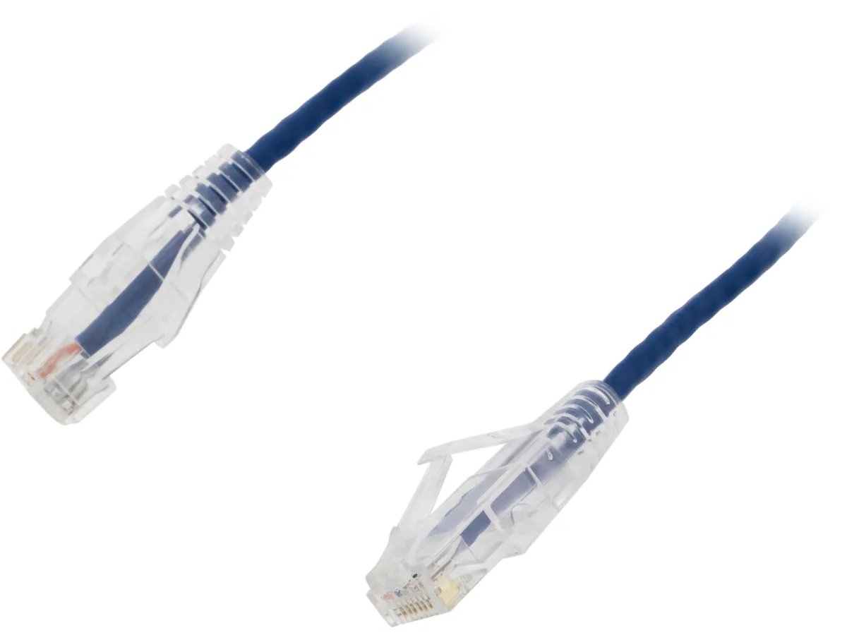 Nippon Labs Nippon Labs SLCAT6-28-2BL network ethernet cable Cat6 28 AWG 2ft Blue — product photo