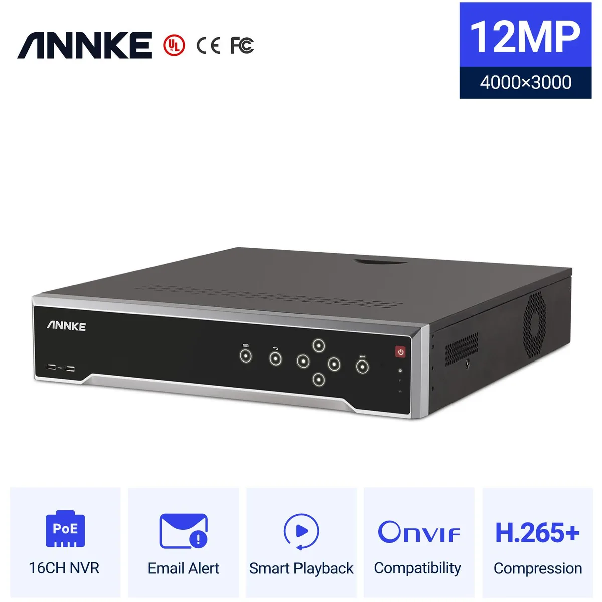 Annke Annke 32 Channel H.265+ 12MP 4K NVR PoE video recorder — product photo