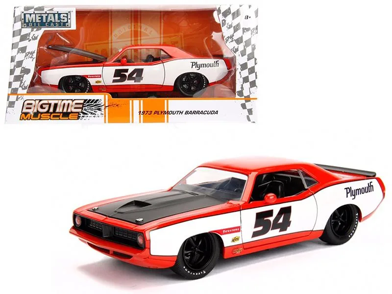 Jada Jada 1973 Plymouth Barracuda #54 1/24 Diecast Hobby Collectible — product photo