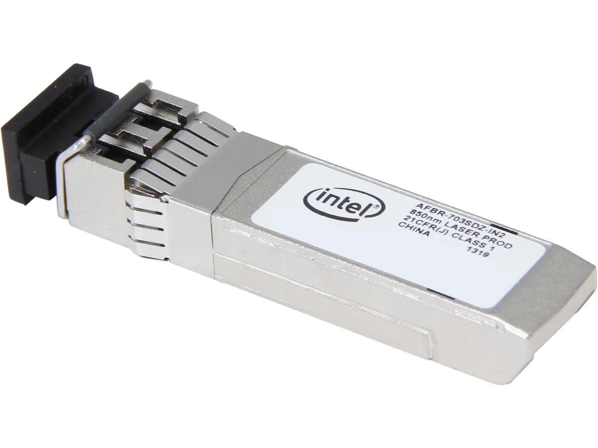 Intel Intel E10GSFPSR SFP+ SR transceiver dual rate 10GBASE-SR/1000BASE-SX — product photo