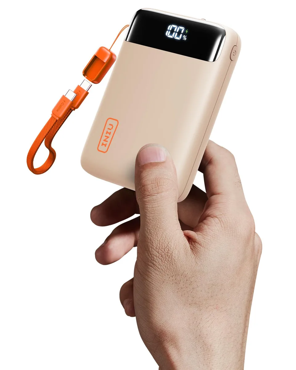  INIU P512 20000mAh 22.5W Power Bank Beige — product photo
