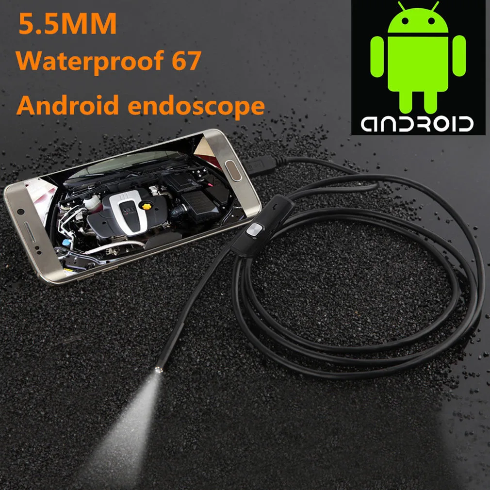 ECbidbuy ECbidbuy NK10 5.5mm USB Borescope 6LED IP67 Android — product photo