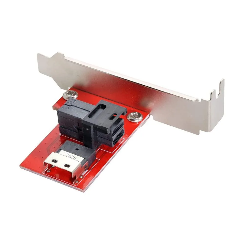 LORDWORLD LORDWORLD PCIe 4.0 Slimline SAS SFF-8654 to HD SFF-8643 Adapter with Bracket — product photo