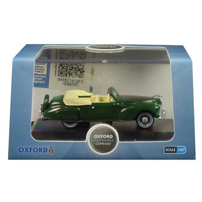 Oxford Diecast Oxford Diecast 87LC41002 1941 Lincoln Continental Convertible Spode Green 1-87 HO Scale Vehicle — product photo