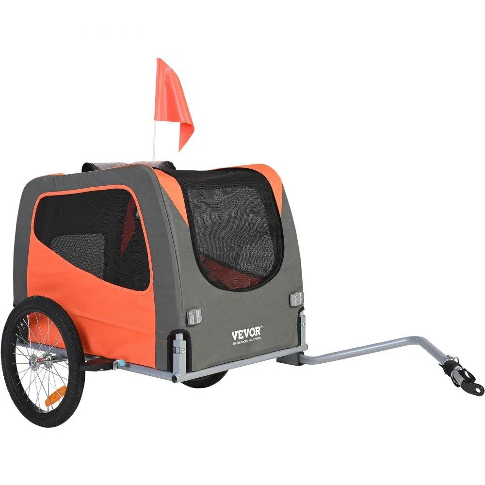 VEVOR VEVOR Dog Bike Trailer DT806 66 lbs Orange/Gray — product photo