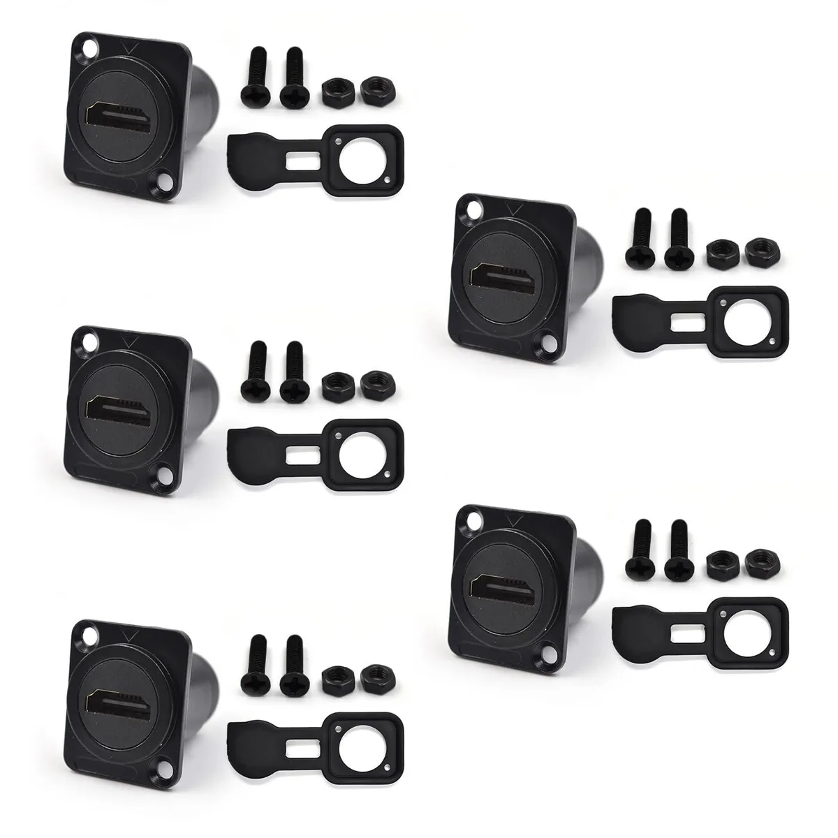 Boxwave Boxwave HDMI 2.0 Panel Mount Adapter 5PCS 4K@60Hz — product photo
