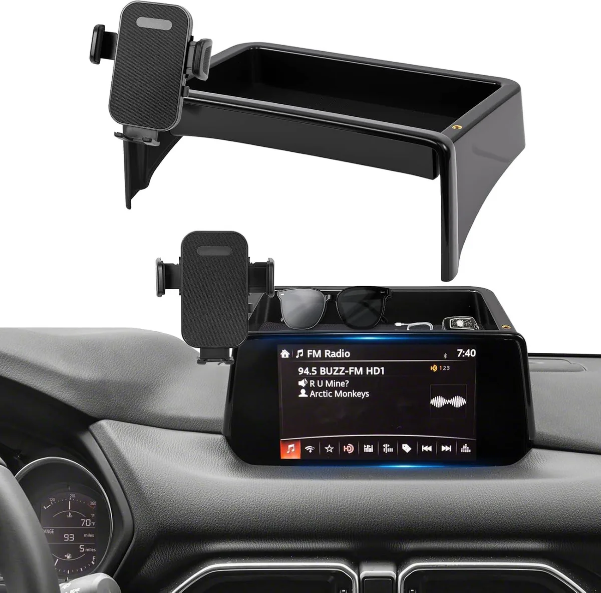 Keyence Keyence Car Phone Holder Mazda CX5 2021-2025 10.25-inch 360° Rotation — product photo