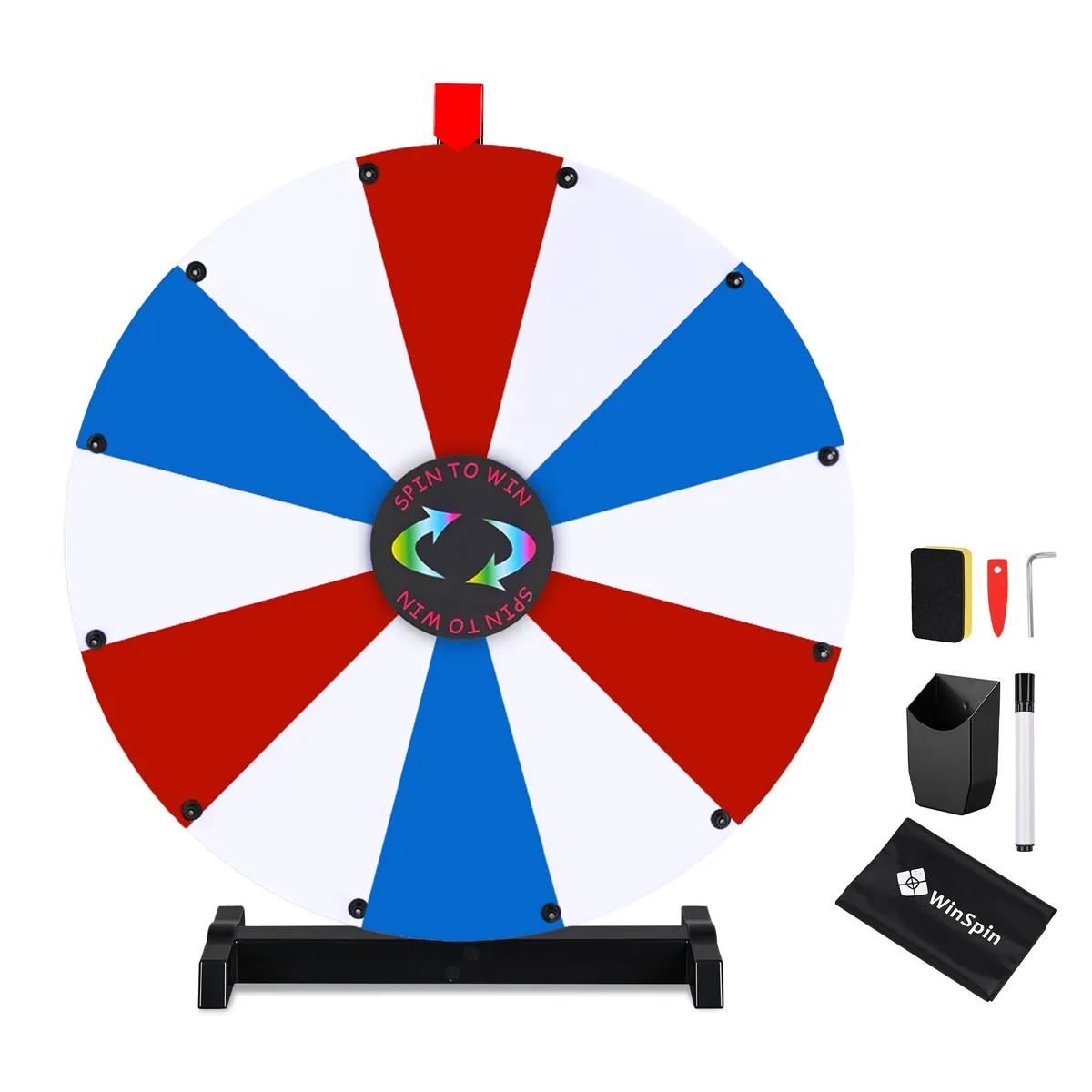 Yescom USA, Inc. Yescom USA, Inc. 35WSPPAR018-TT-BRW 24" 12-slot prize wheel supply — product photo