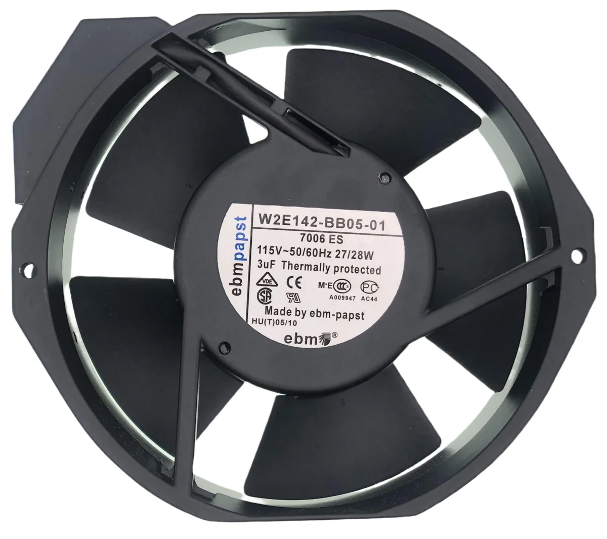 Vszerda Vszerda W2E142-BB05-01 115V 27/28W 172x150x38mm 2-Pin Cooling Fan — product photo