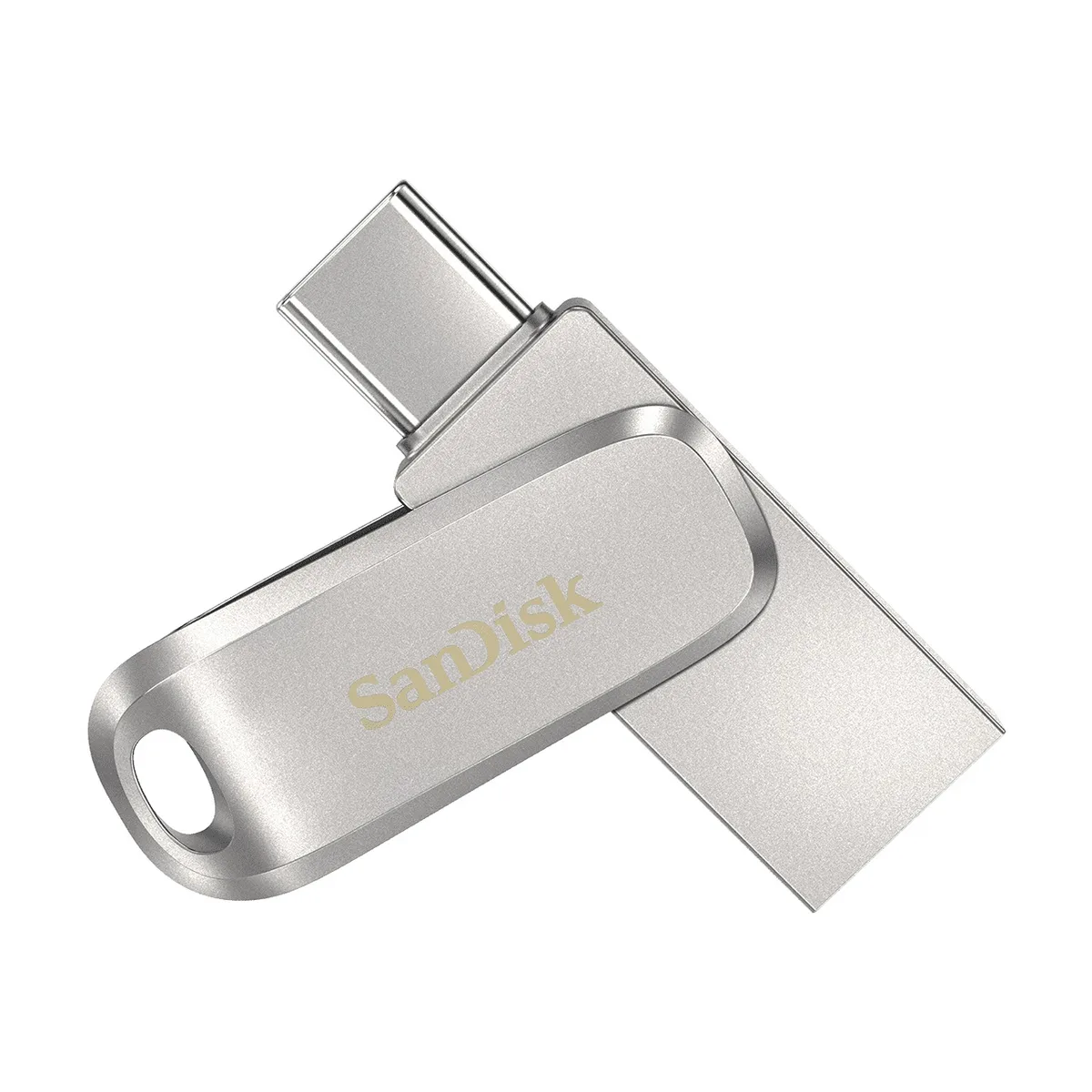 SanDisk SanDisk Ultra Dual Drive Luxe 256GB USB 3.1 Type-C Type-A 150MB/s Silver — product photo