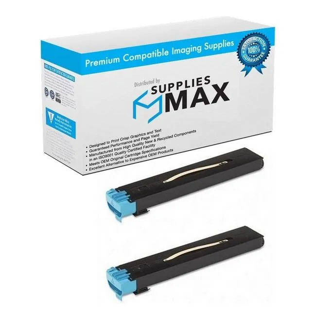 SuppliesMax SuppliesMax Remanufactured Cyan Toner Cartridge 2-Pack 34000 Pages 006R01528_2PK — product photo