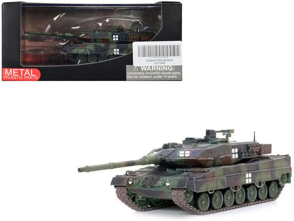 Panzerkampf Panzerkampf Leopard 2A6 Ukrainian Army Armor Premium 1/72 Diecast — product photo