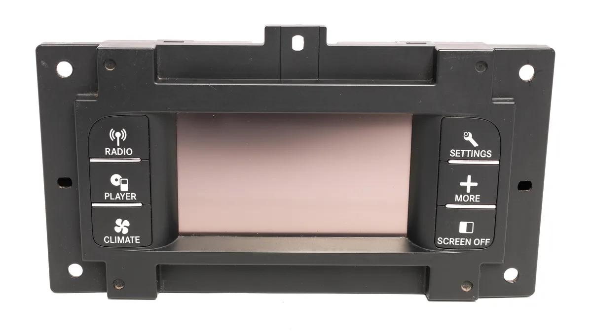 1 Factory Radio 1 Factory Radio 05064630AH Information Display Screen 2011-2014 Dodge Charger — product photo