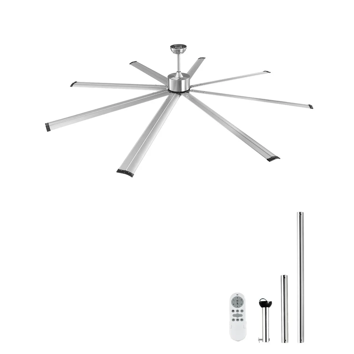 VEVOR VEVOR FR25049NL 96" Brushed Nickel 8-Blade DC Ceiling Fan — product photo