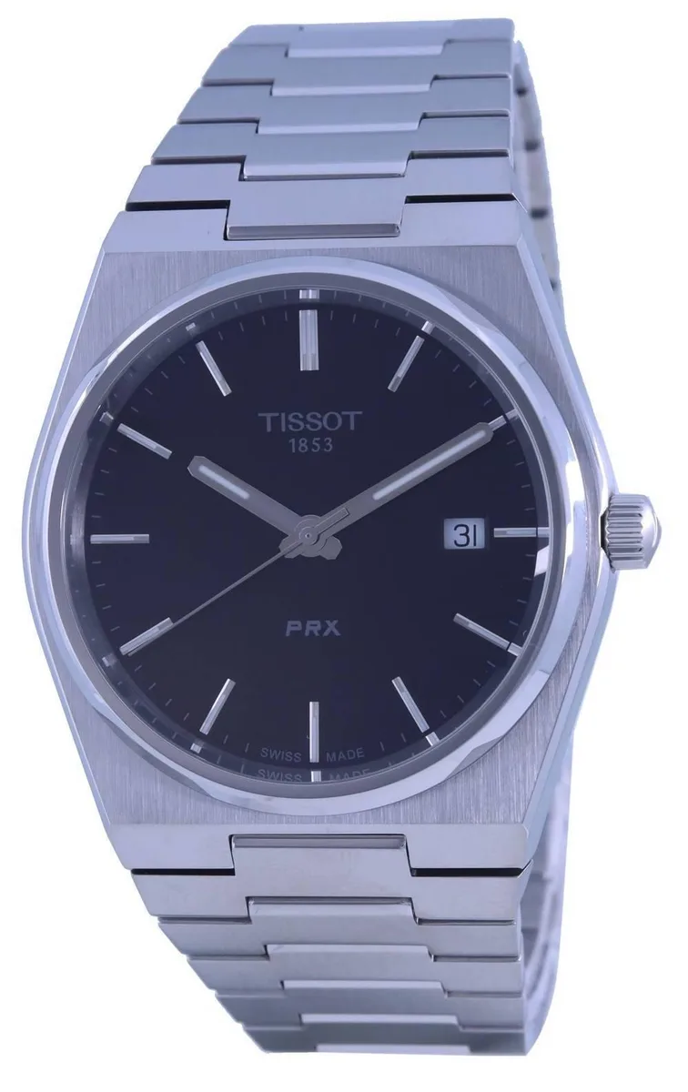 Tissot Tissot T-Classic PRX Quartz 40.00 mm Black Dial 100m Watch — product photo