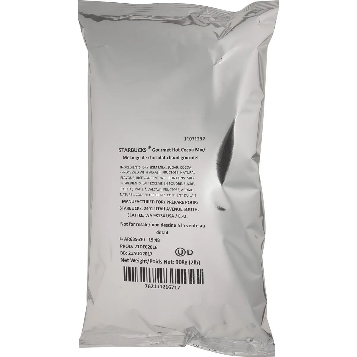 Starbucks Starbucks 11071232 Hot Cocoa Powder Mix 6 Count — product photo