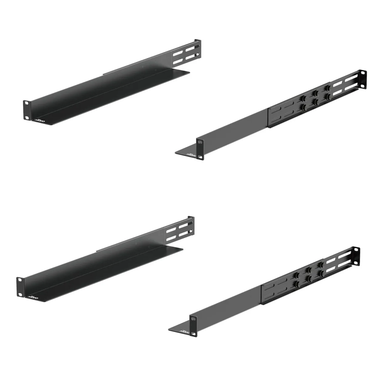 Avantalk Avantalk 2 in 1 Accessories 1U Universal Rack Mount Rails 20.9"-32" Adjustable Depth 2 Pack — product photo