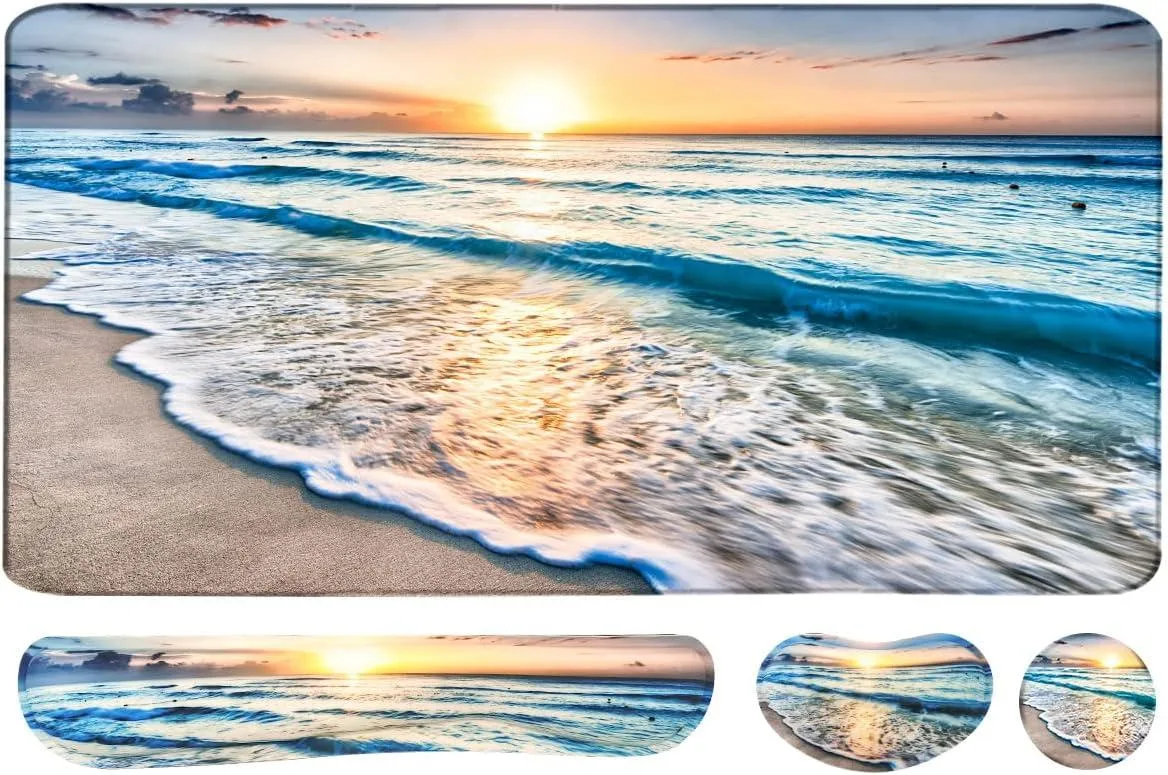 BAOFENG BAOFENG 4-in-1 Large Gaming Mouse Pad Set 35.4 × 15.75 inch — product photo